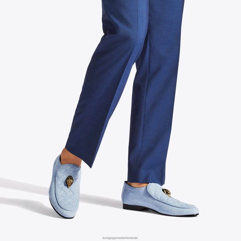 Heren Kurt Geiger N206R626 Londen Hugh Eagle-denim blauw | schoenen