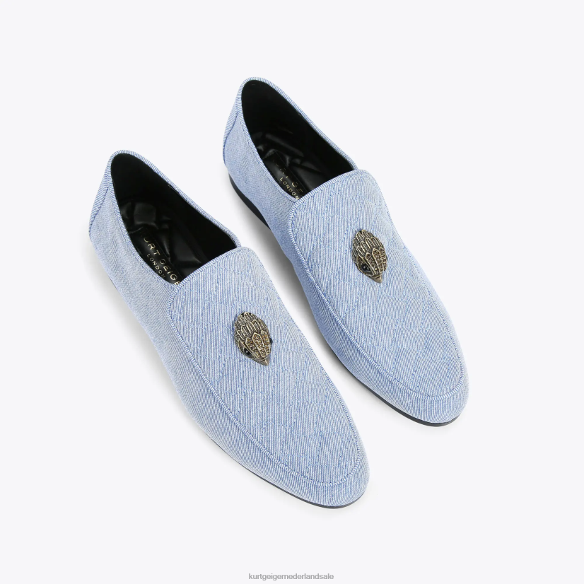 Heren Kurt Geiger N206R626 Londen Hugh Eagle-denim blauw | schoenen