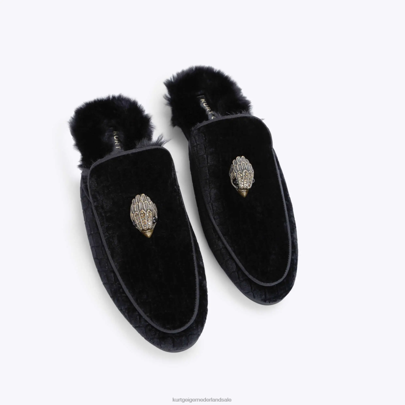 Heren Kurt Geiger N206R644 Londen Hugh Mule 2 zwart | schoenen