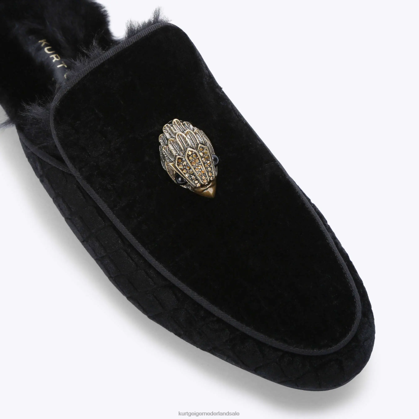 Heren Kurt Geiger N206R644 Londen Hugh Mule 2 zwart | schoenen