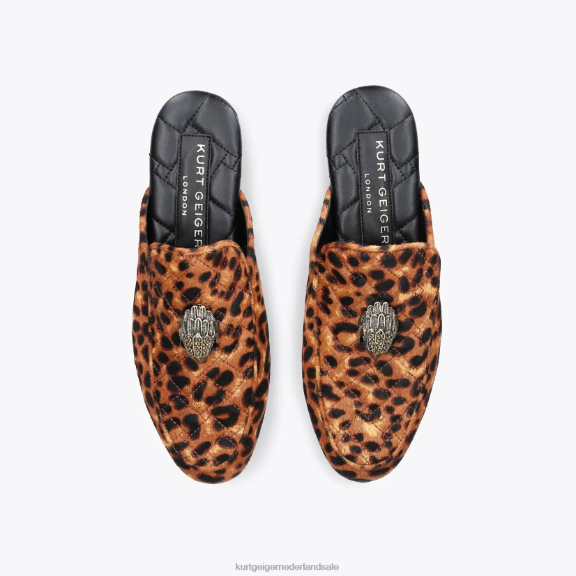 Heren Kurt Geiger N206R657 Londen Holly Eagle-muilezel midden bruin | schoenen