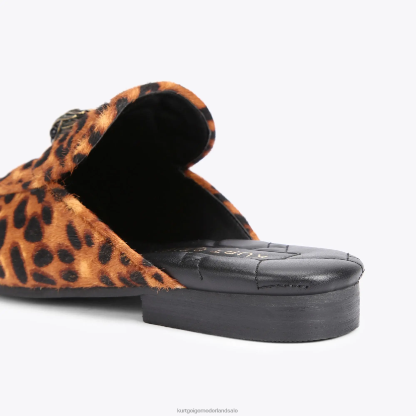 Heren Kurt Geiger N206R657 Londen Holly Eagle-muilezel midden bruin | schoenen