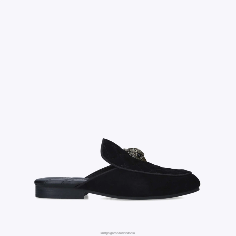 Heren Kurt Geiger N206R658 Londen Holly Eagle-muilezel zwart | schoenen