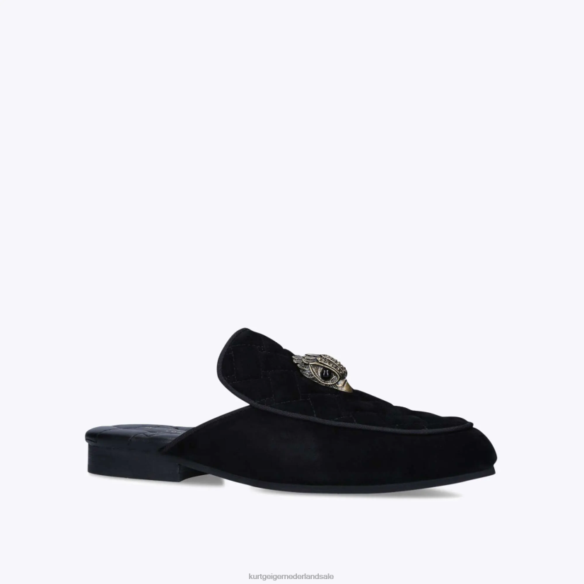 Heren Kurt Geiger N206R658 Londen Holly Eagle-muilezel zwart | schoenen
