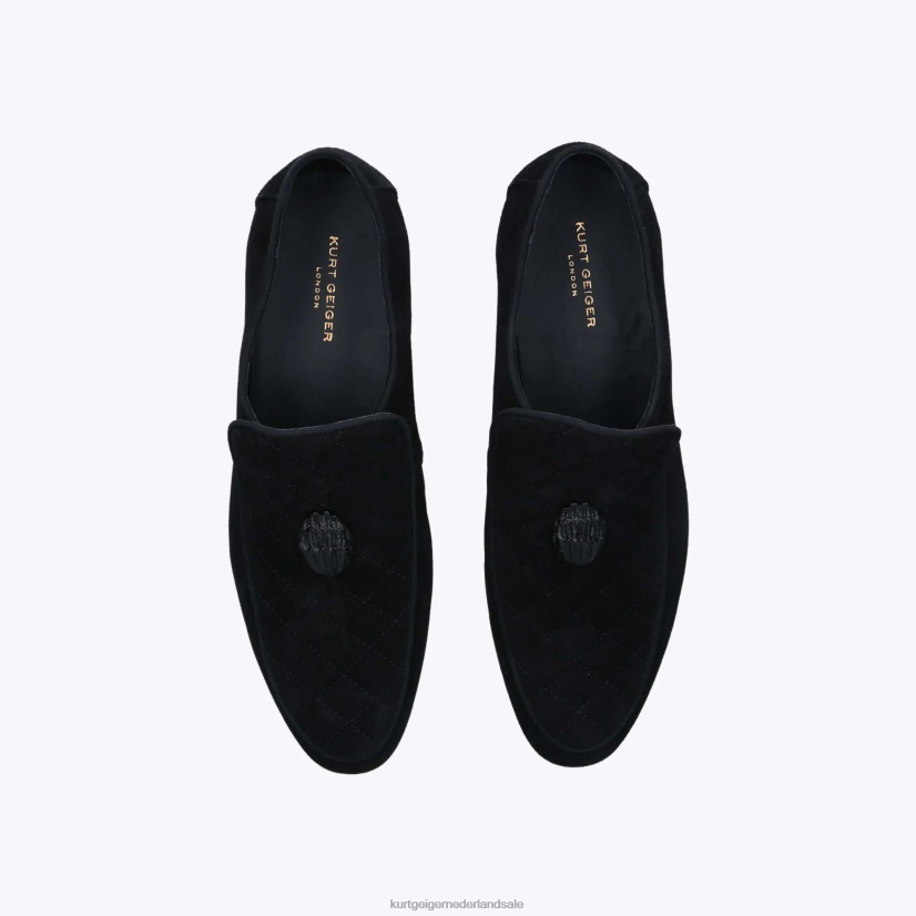 Heren Kurt Geiger N206R269 Londen Hugh Eagle Drench zwart | schoenen