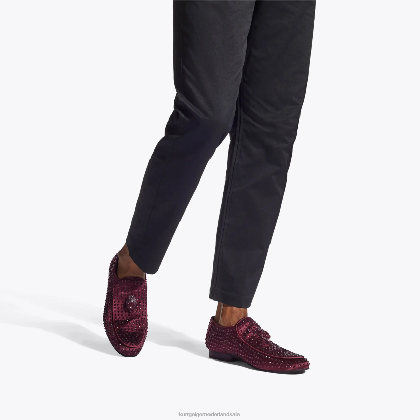 Heren Kurt Geiger N206R271 Londen Hugh Eagle Drench Stud wijn | schoenen