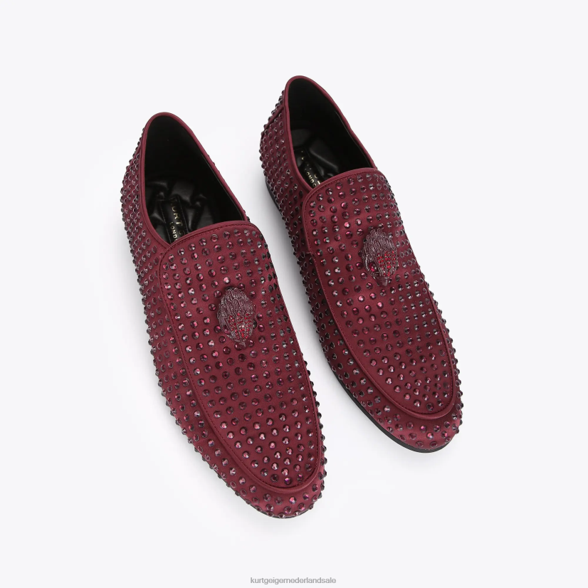 Heren Kurt Geiger N206R271 Londen Hugh Eagle Drench Stud wijn | schoenen