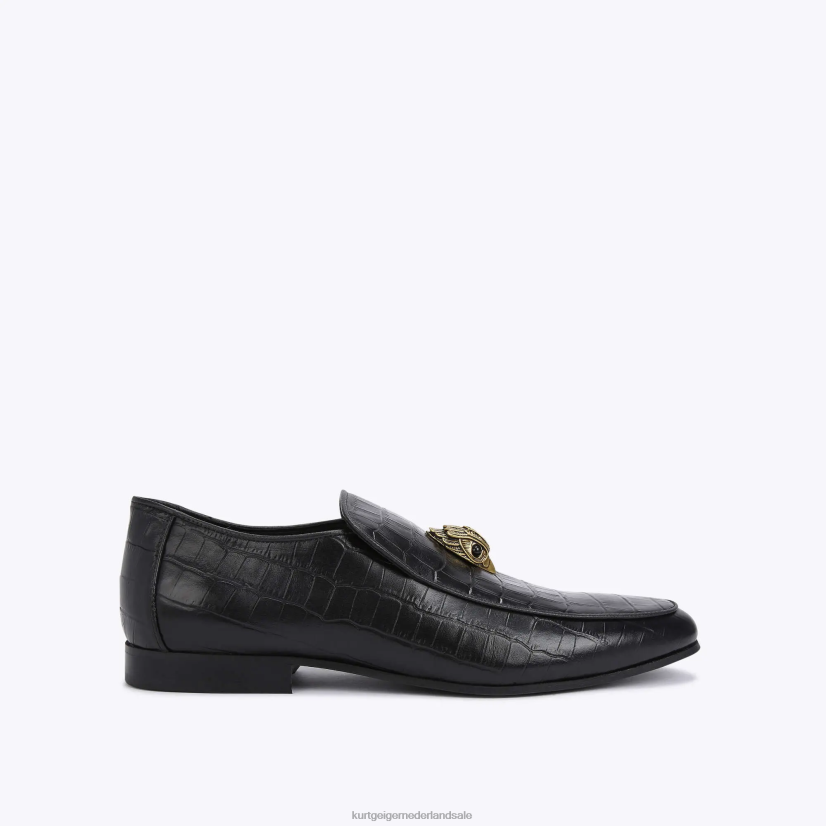 Heren Kurt Geiger N206R627 Londen Hugh Eagle Croc zwart | schoenen
