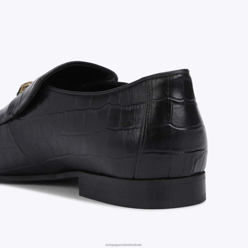 Heren Kurt Geiger N206R627 Londen Hugh Eagle Croc zwart | schoenen
