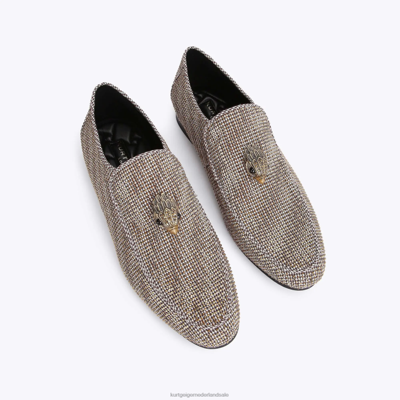 Heren Kurt Geiger N206R628 Londen Hugh Eagle visgraat bruin | schoenen