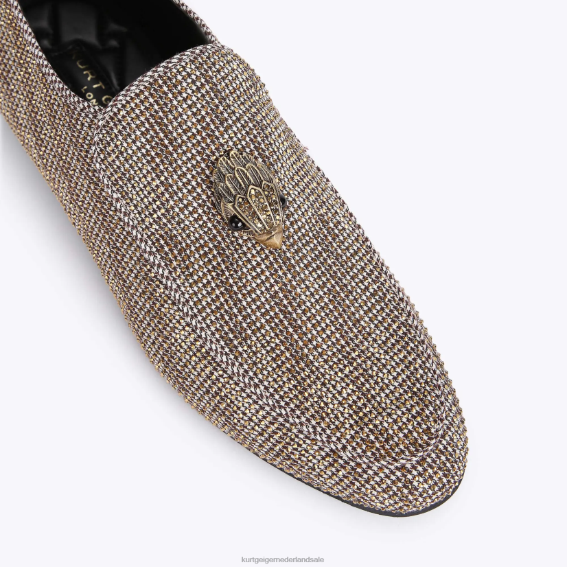 Heren Kurt Geiger N206R628 Londen Hugh Eagle visgraat bruin | schoenen