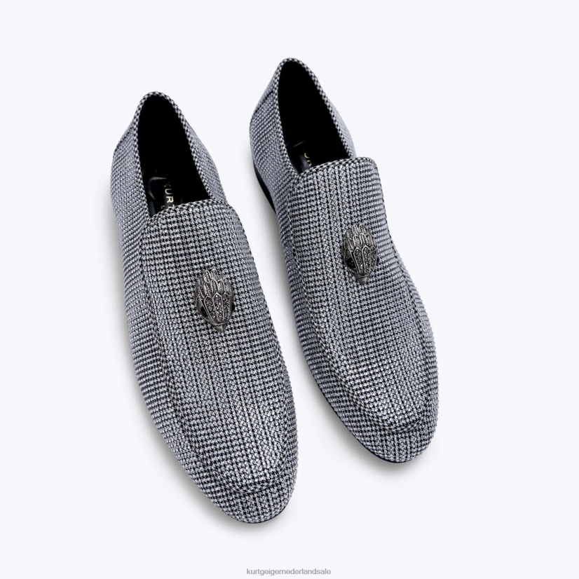 Heren Kurt Geiger N206R629 Londen Hugh Eagle visgraat zilver | schoenen