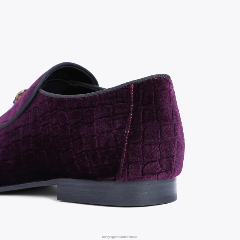 Heren Kurt Geiger N206R630 Londen Hugh Eagle fluweel paars | schoenen