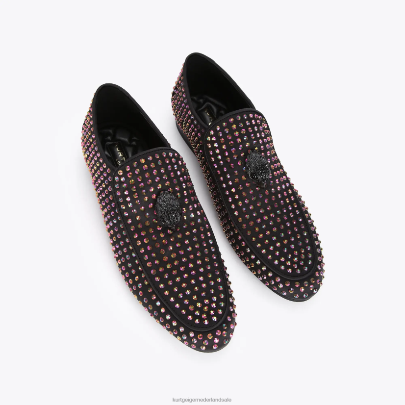 Heren Kurt Geiger N206R631 Londen Hugh Eagle Stud zwarte combinatie | schoenen