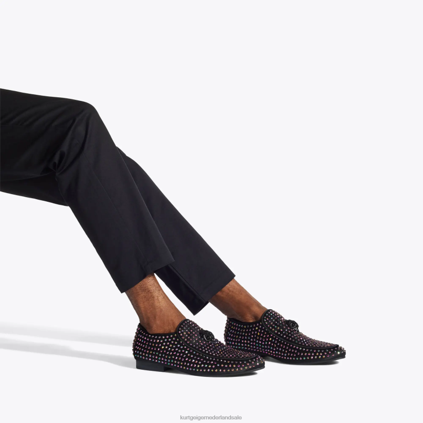 Heren Kurt Geiger N206R632 Londen Hugh Eagle Stud zwarte combinatie | schoenen