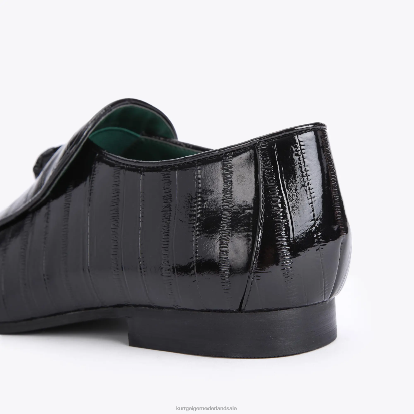 Heren Kurt Geiger N206R659 Londen Hugh Eagle patent paling zwart | schoenen