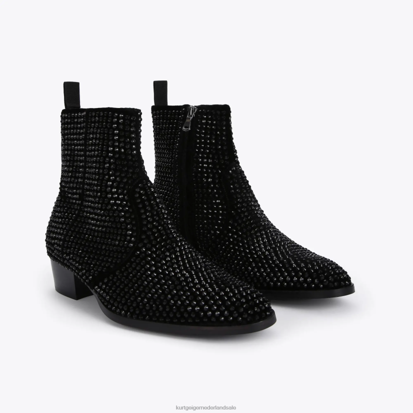 Heren Kurt Geiger N206R655 Londense gin-stud zwart | schoenen