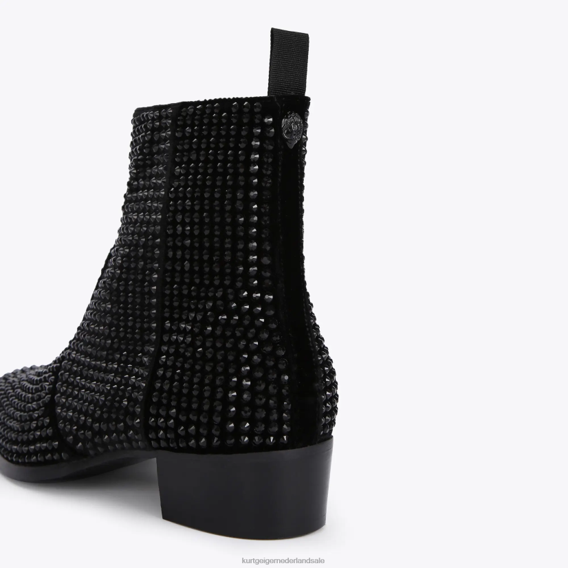 Heren Kurt Geiger N206R655 Londense gin-stud zwart | schoenen