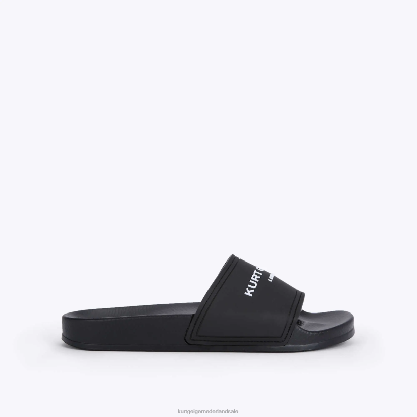 Heren Kurt Geiger N206R493 Londen kgl zwembadschuifregelaar zwart | schoenen