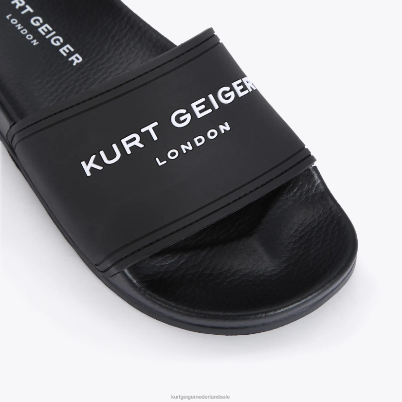 Heren Kurt Geiger N206R493 Londen kgl zwembadschuifregelaar zwart | schoenen