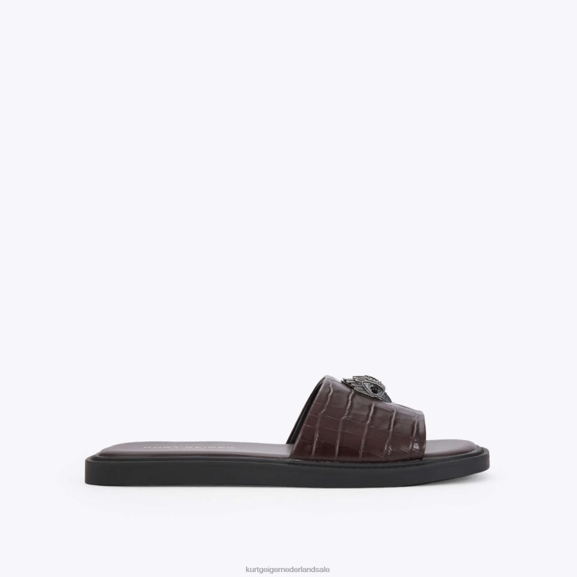 Heren Kurt Geiger N206R498 Londen Oscar-glijbaan bruin | schoenen