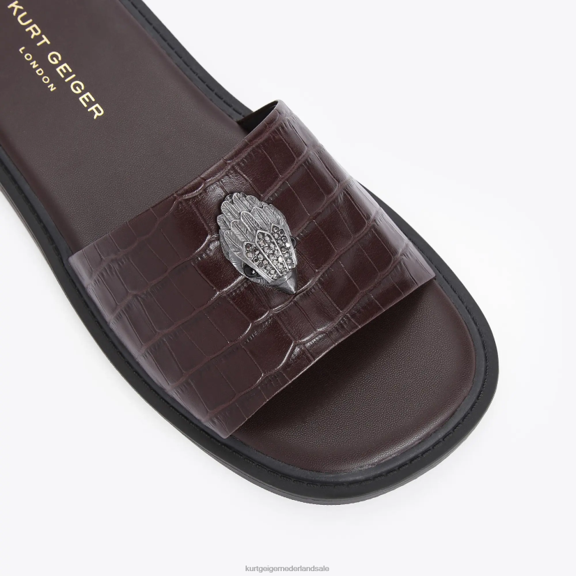 Heren Kurt Geiger N206R498 Londen Oscar-glijbaan bruin | schoenen
