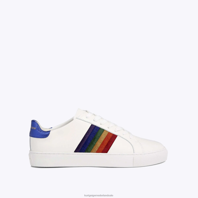 Heren Kurt Geiger N206R245 Londen Lennon Sunset Multi witte kam | schoenen