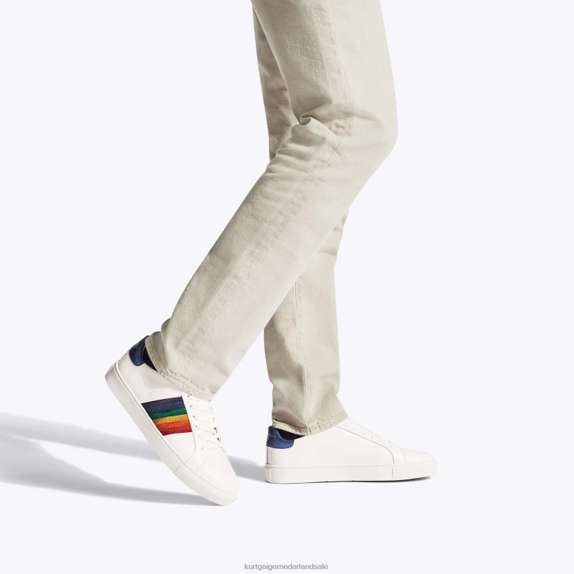 Heren Kurt Geiger N206R245 Londen Lennon Sunset Multi witte kam | schoenen