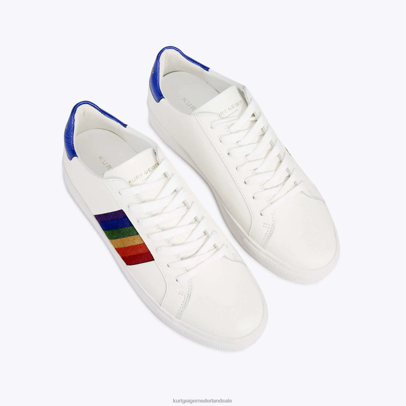 Heren Kurt Geiger N206R245 Londen Lennon Sunset Multi witte kam | schoenen