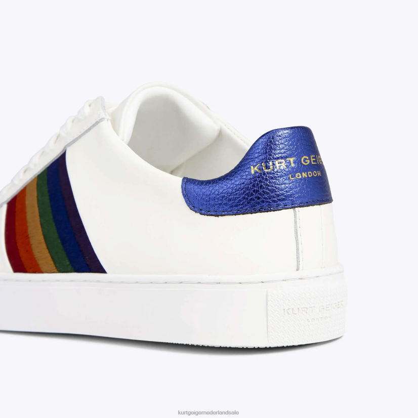 Heren Kurt Geiger N206R245 Londen Lennon Sunset Multi witte kam | schoenen