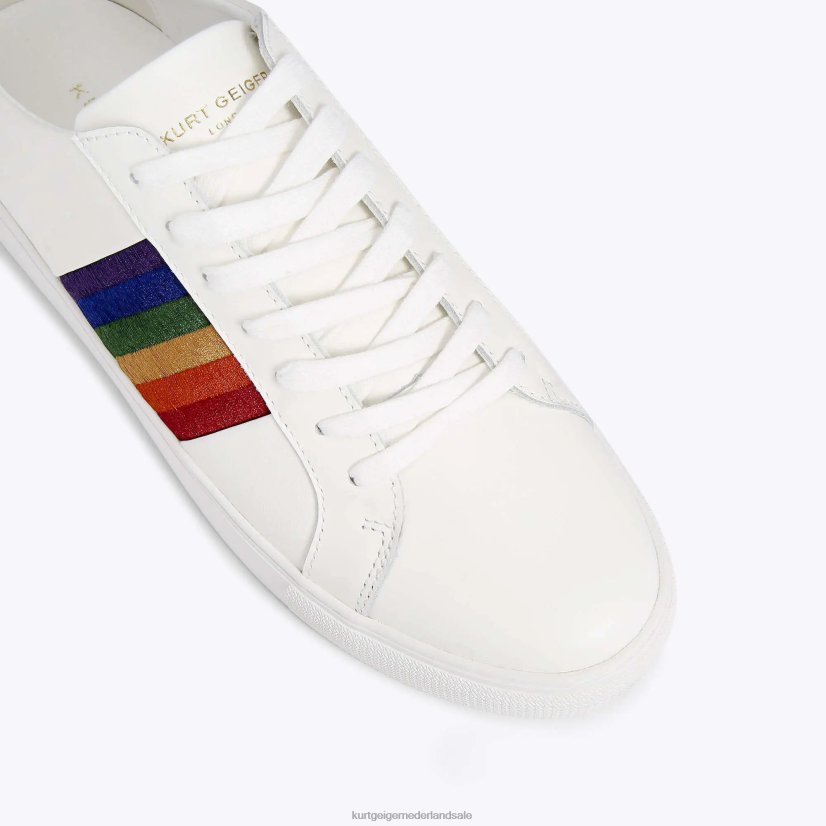 Heren Kurt Geiger N206R245 Londen Lennon Sunset Multi witte kam | schoenen
