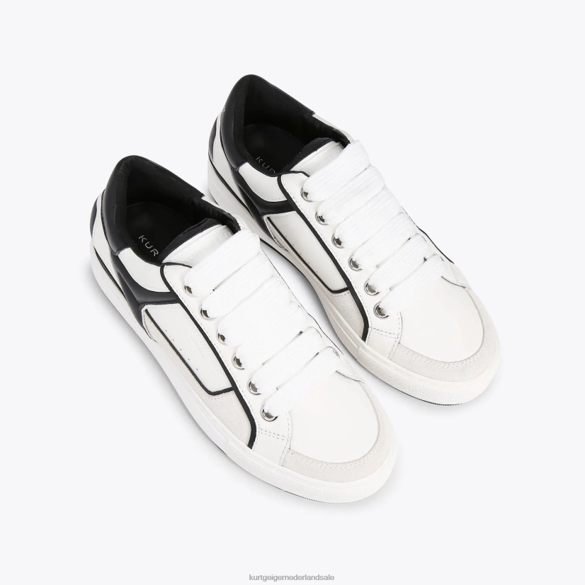 Heren Kurt Geiger N206R593 Londense zuidoever wit Zwart | schoenen