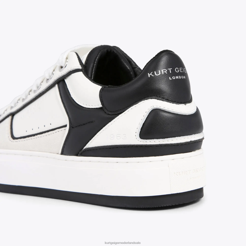 Heren Kurt Geiger N206R593 Londense zuidoever wit Zwart | schoenen