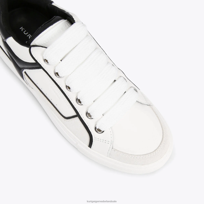 Heren Kurt Geiger N206R593 Londense zuidoever wit Zwart | schoenen