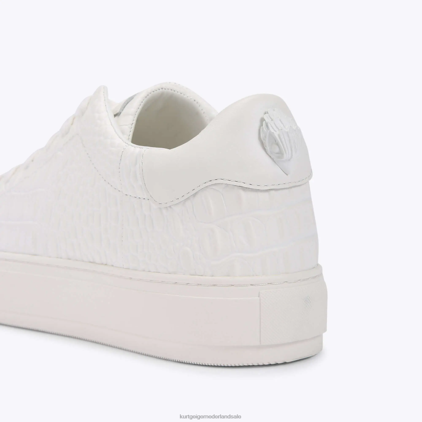 Heren Kurt Geiger N206R603 Londen Laney Croc wit | schoenen