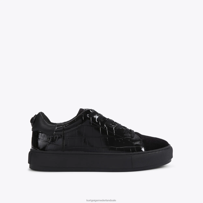 Heren Kurt Geiger N206R604 Londen Laney Croc zwart | schoenen
