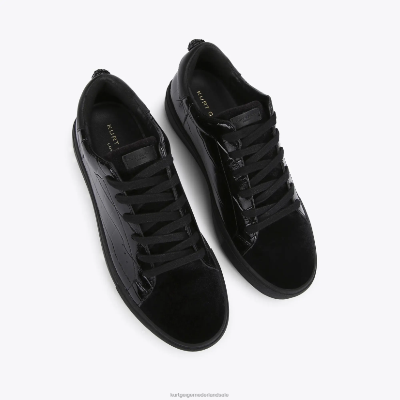 Heren Kurt Geiger N206R604 Londen Laney Croc zwart | schoenen