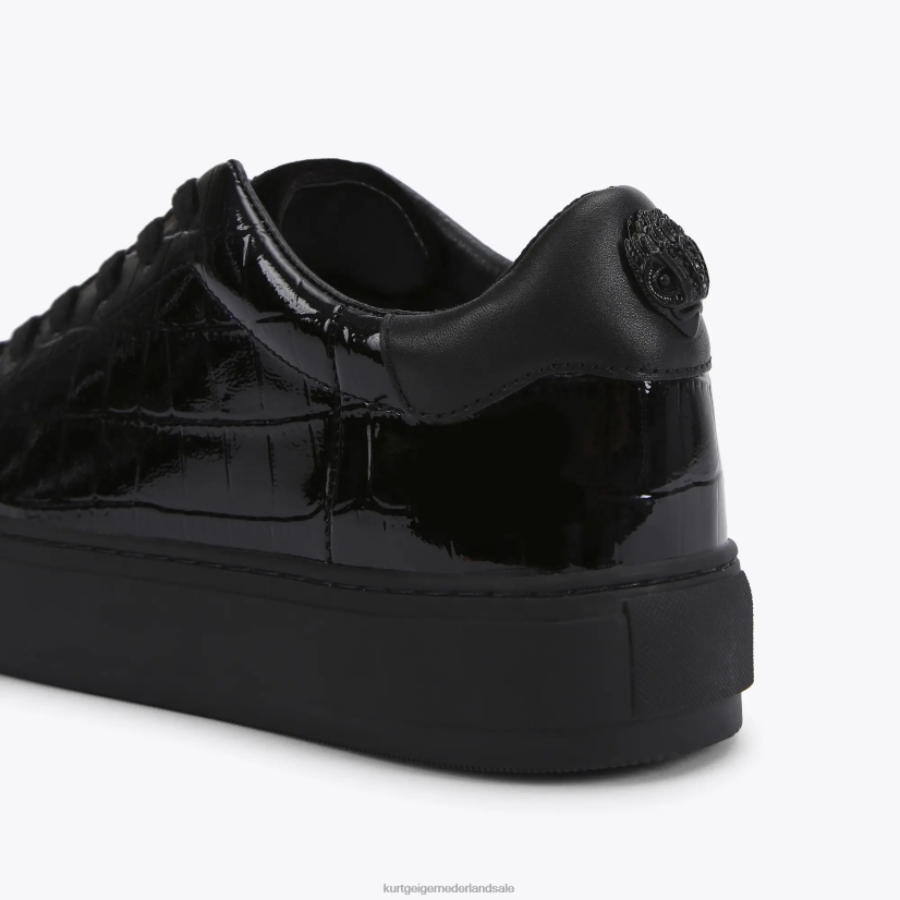 Heren Kurt Geiger N206R604 Londen Laney Croc zwart | schoenen
