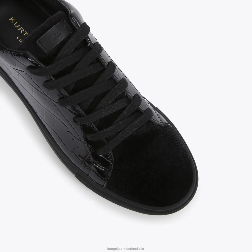 Heren Kurt Geiger N206R604 Londen Laney Croc zwart | schoenen