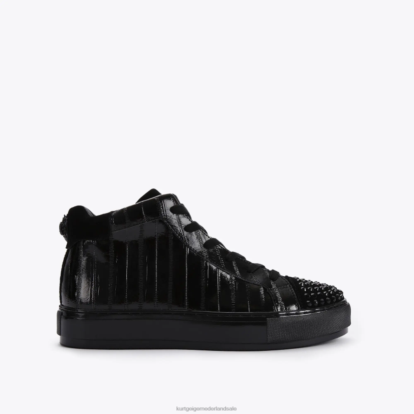 Heren Kurt Geiger N206R605 London Laney Eel hoge top zwart | schoenen