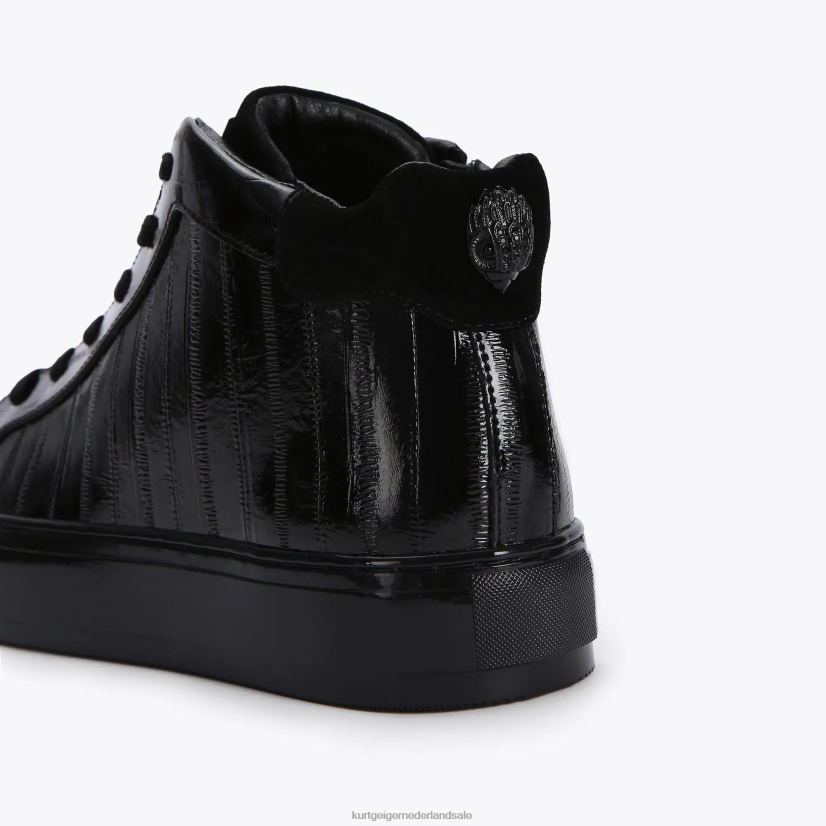 Heren Kurt Geiger N206R605 London Laney Eel hoge top zwart | schoenen