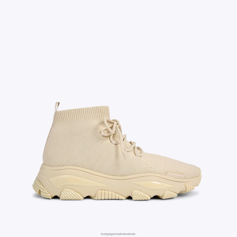 Heren Kurt Geiger N206R609 Londen lettie gebreide kant beige | schoenen