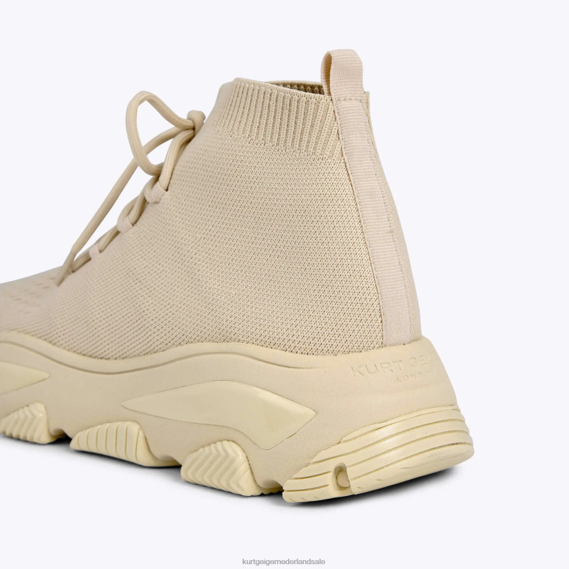 Heren Kurt Geiger N206R609 Londen lettie gebreide kant beige | schoenen