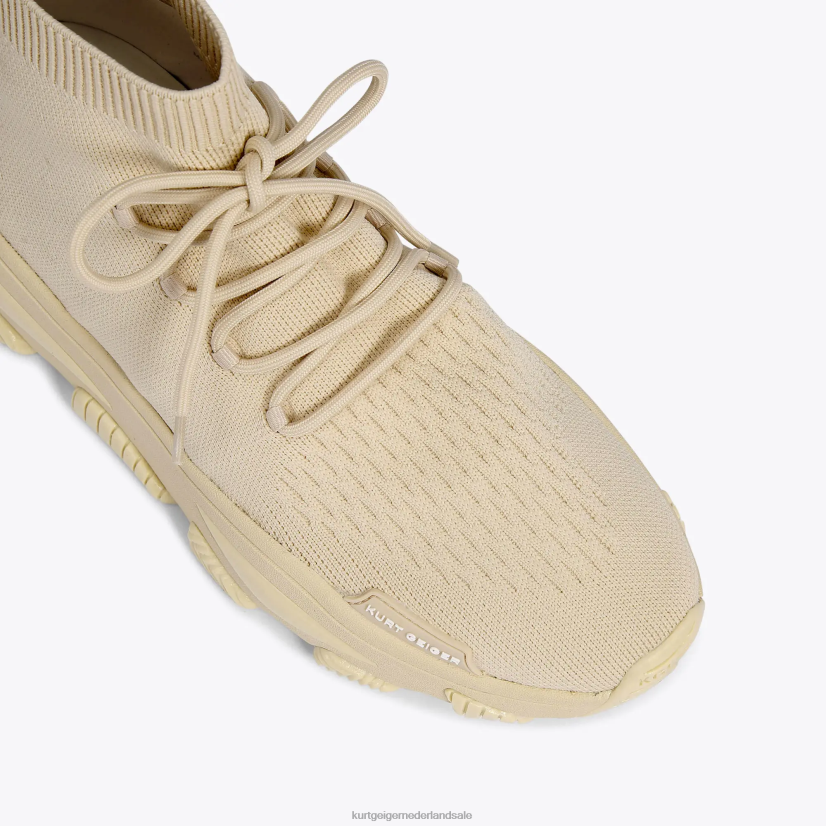 Heren Kurt Geiger N206R609 Londen lettie gebreide kant beige | schoenen