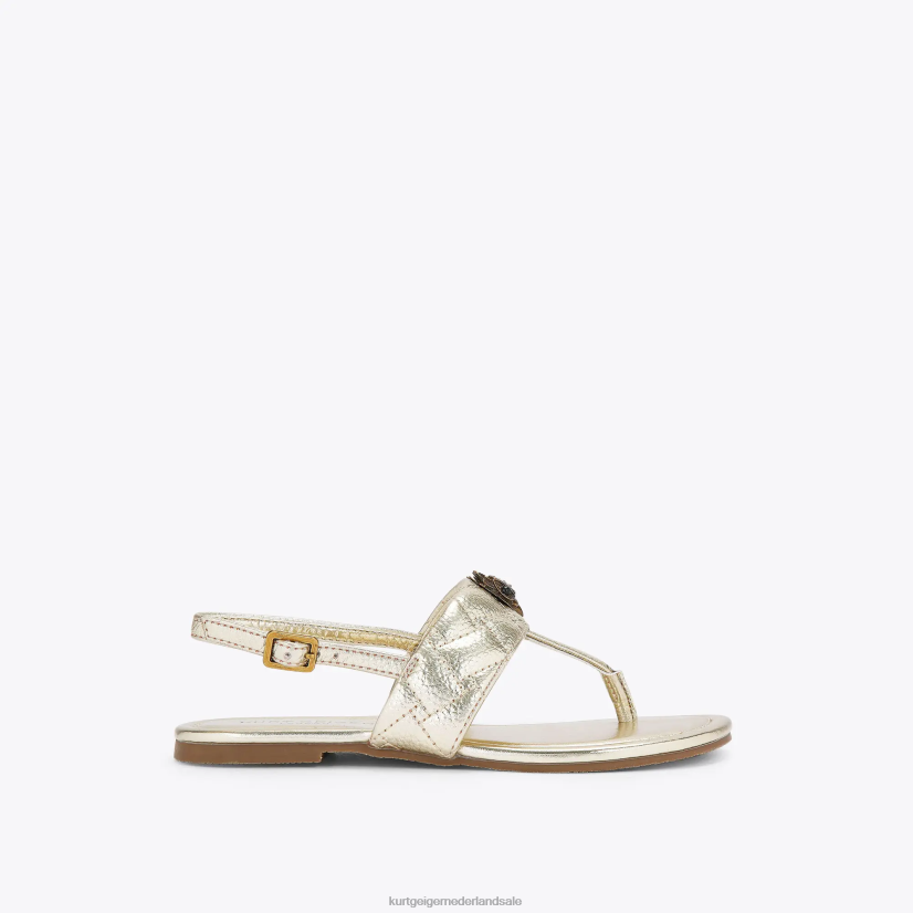 kinderen Kurt Geiger N206R483 Londen mini kensington t sandaal goud | schoenen