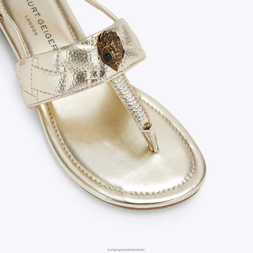 kinderen Kurt Geiger N206R483 Londen mini kensington t sandaal goud | schoenen
