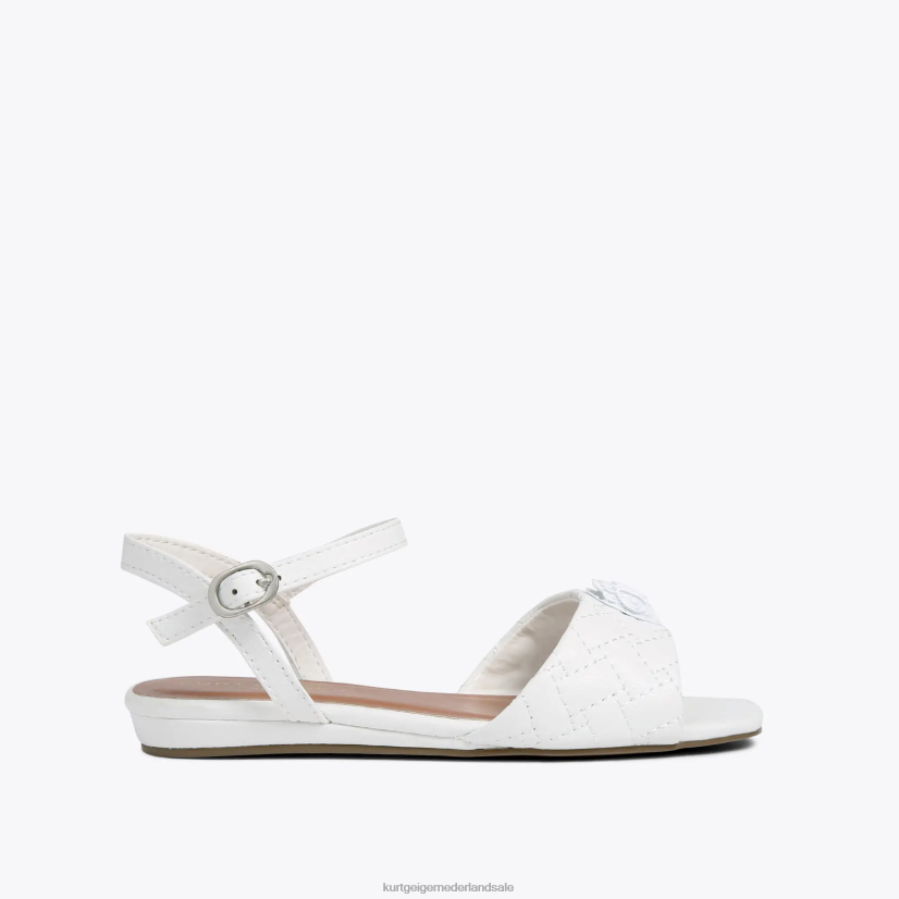 kinderen Kurt Geiger N206R484 Londen mini kensington sandaal wit | schoenen