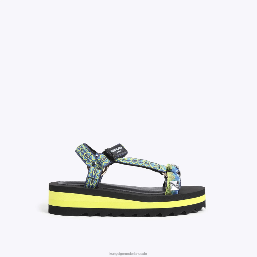 kinderen Kurt Geiger N206R487 Londen junior mini olivia groente | schoenen