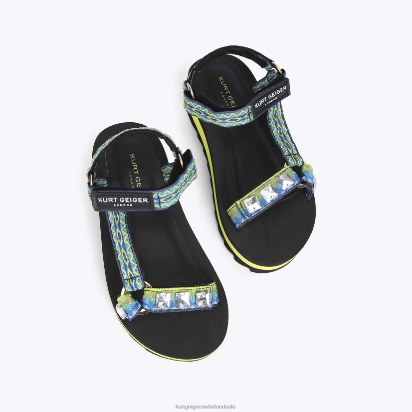 kinderen Kurt Geiger N206R487 Londen junior mini olivia groente | schoenen