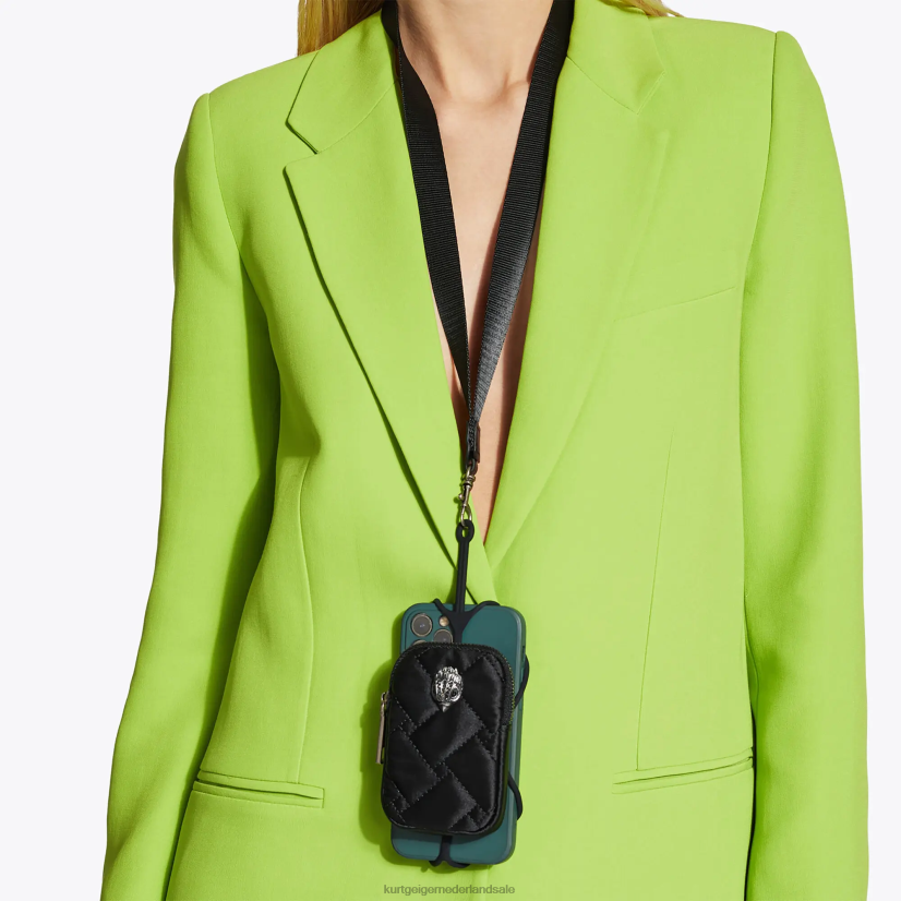 vrouwen Kurt Geiger N206R537 London Eagle telefoonhouder zwarte combinatie | accessoires